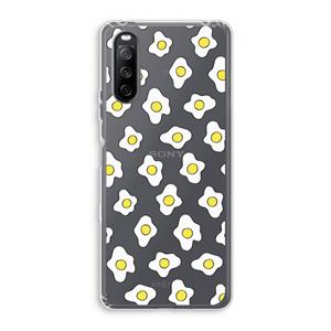 CaseCompany Spiegeleitjes: Sony Xperia 10 III Transparant Hoesje