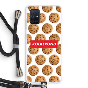 CaseCompany Koekerond: Samsung Galaxy A71 Transparant Hoesje met koord