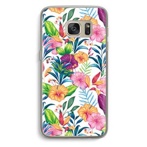 CaseCompany Tropisch 2: Samsung Galaxy S7 Transparant Hoesje
