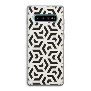 CaseCompany Crazy pattern: Samsung Galaxy S10 Plus Transparant Hoesje