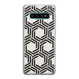 CaseCompany Geometrisch patroon: Samsung Galaxy S10 Plus Transparant Hoesje