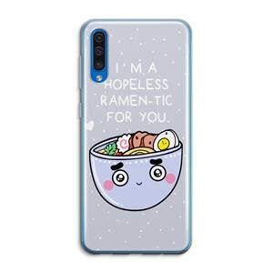 CaseCompany I'm A Hopeless Ramen-Tic For You: Samsung Galaxy A50 Transparant Hoesje