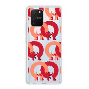 CaseCompany Dogs: Samsung Galaxy S10 Lite Transparant Hoesje