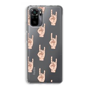 CaseCompany Rock: Xiaomi Redmi Note 10 Pro Transparant Hoesje