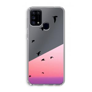 CaseCompany Fly away: Samsung Galaxy M31 Transparant Hoesje