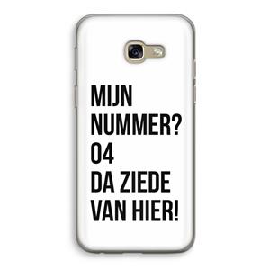 CaseCompany Da ziede van hier: Samsung Galaxy A5 (2017) Transparant Hoesje