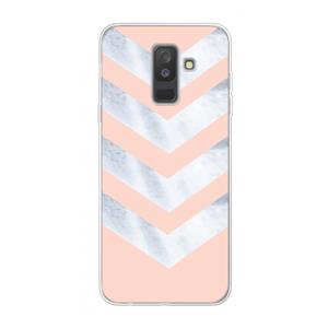CaseCompany Marmeren pijlen: Samsung Galaxy A6 Plus (2018) Transparant Hoesje