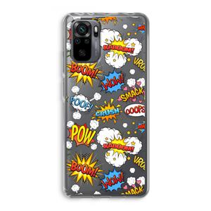 CaseCompany Pow Smack: Xiaomi Redmi Note 10 Pro Transparant Hoesje