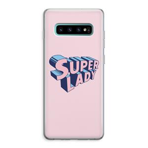 CaseCompany Superlady: Samsung Galaxy S10 Plus Transparant Hoesje