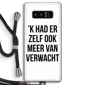 CaseCompany Meer verwacht: Samsung Galaxy Note 8 Transparant Hoesje met koord