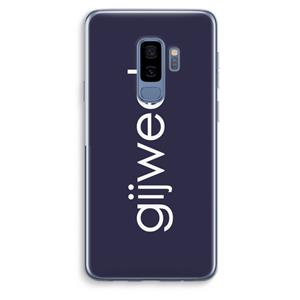 CaseCompany Gijweet: Samsung Galaxy S9 Plus Transparant Hoesje