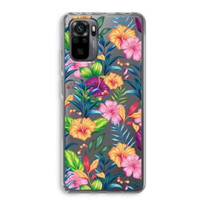 CaseCompany Tropisch 2: Xiaomi Redmi Note 10 Pro Transparant Hoesje