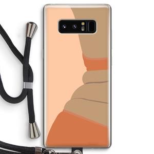 CaseCompany Bikini: Samsung Galaxy Note 8 Transparant Hoesje met koord