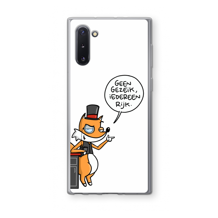 CaseCompany Geen Gezeik: Samsung Galaxy Note 10 Transparant Hoesje