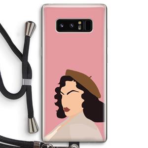 CaseCompany Confidence: Samsung Galaxy Note 8 Transparant Hoesje met koord