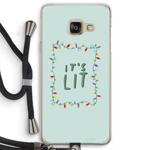 CaseCompany It's Lit: Samsung Galaxy A3 (2016) Transparant Hoesje met koord