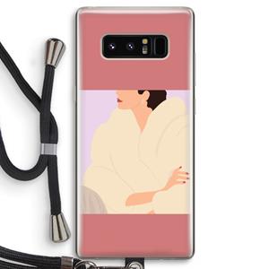 CaseCompany Cosy: Samsung Galaxy Note 8 Transparant Hoesje met koord