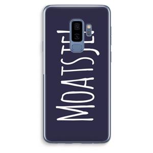 CaseCompany Moatsje!: Samsung Galaxy S9 Plus Transparant Hoesje