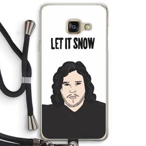 CaseCompany Let It Snow: Samsung Galaxy A3 (2016) Transparant Hoesje met koord