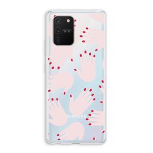 CaseCompany Hands pink: Samsung Galaxy S10 Lite Transparant Hoesje