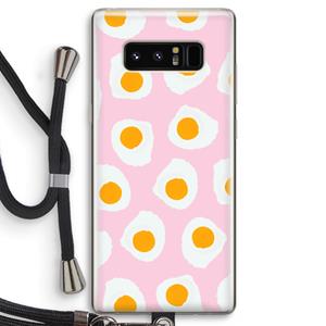 CaseCompany Dancing eggs: Samsung Galaxy Note 8 Transparant Hoesje met koord