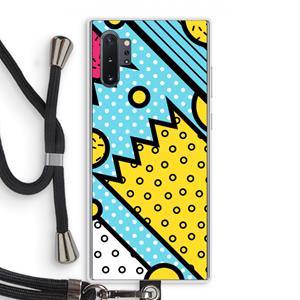 CaseCompany Pop Art #1: Samsung Galaxy Note 10 Plus Transparant Hoesje met koord