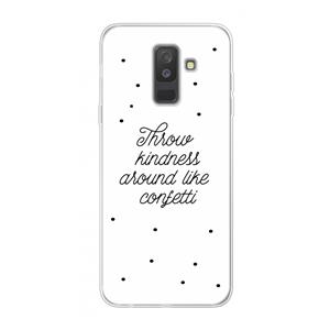 CaseCompany Confetti: Samsung Galaxy A6 Plus (2018) Transparant Hoesje