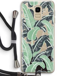 CaseCompany This Sh*t Is Bananas: Samsung Galaxy J6 (2018) Transparant Hoesje met koord