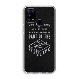 CaseCompany Life: Samsung Galaxy M31 Transparant Hoesje