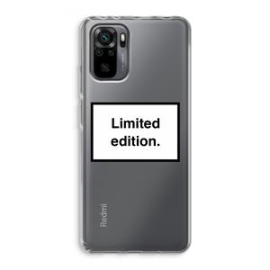 CaseCompany Limited edition: Xiaomi Redmi Note 10 Pro Transparant Hoesje