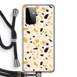 CaseCompany Terrazzo N°13: Samsung Galaxy A72 5G Transparant Hoesje met koord