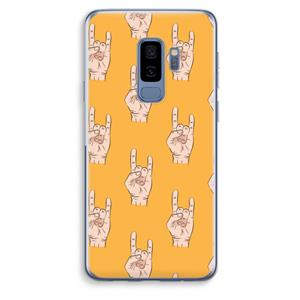 CaseCompany Rock: Samsung Galaxy S9 Plus Transparant Hoesje