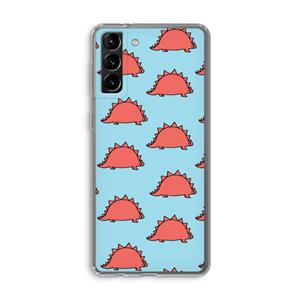 CaseCompany Dinosawrr: Samsung Galaxy S21 Plus Transparant Hoesje
