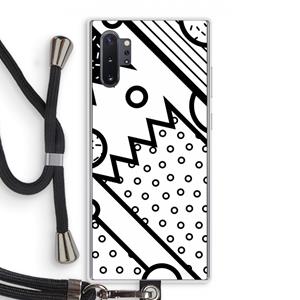 CaseCompany Pop Art #4: Samsung Galaxy Note 10 Plus Transparant Hoesje met koord