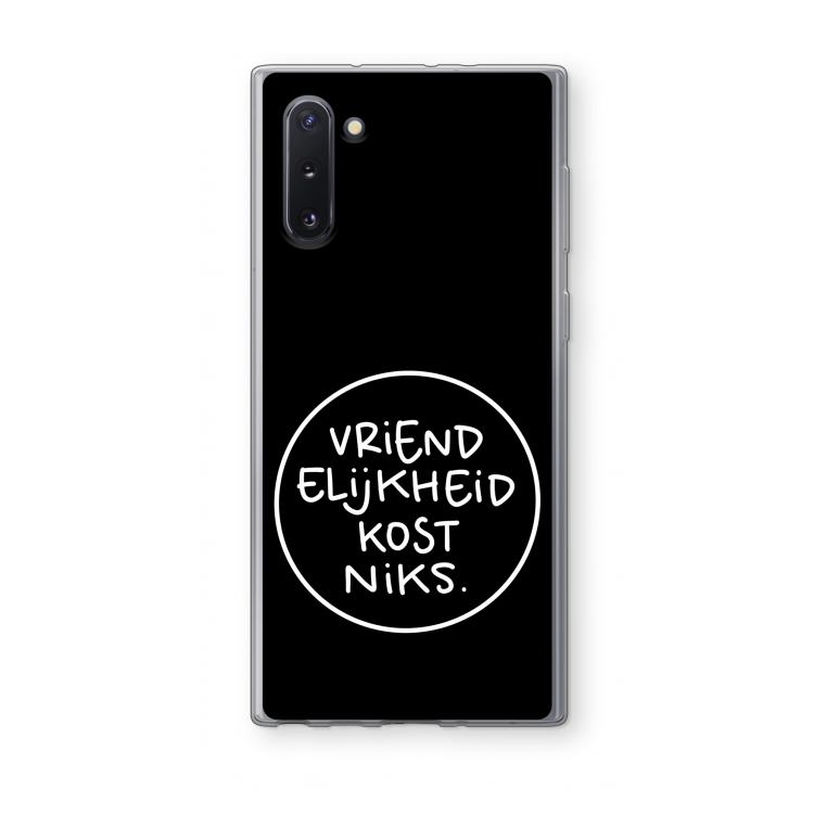 CaseCompany Vriendelijkheid: Samsung Galaxy Note 10 Transparant Hoesje