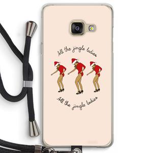CaseCompany Jingle Ladies: Samsung Galaxy A3 (2016) Transparant Hoesje met koord