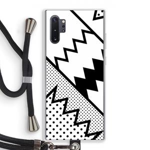 CaseCompany Pop Art #5: Samsung Galaxy Note 10 Plus Transparant Hoesje met koord