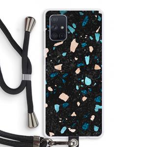 CaseCompany Terrazzo N°11: Samsung Galaxy A71 Transparant Hoesje met koord
