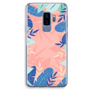 CaseCompany Tropisch: Samsung Galaxy S9 Plus Transparant Hoesje