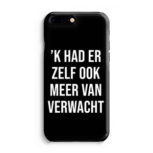 CaseCompany Meer verwacht - Zwart: Volledig Geprint iPhone 7 Plus Hoesje