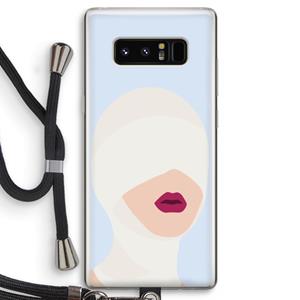 CaseCompany Incognito: Samsung Galaxy Note 8 Transparant Hoesje met koord