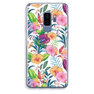 CaseCompany Tropisch 2: Samsung Galaxy S9 Plus Transparant Hoesje