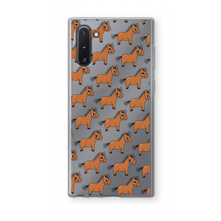CaseCompany Pony: Samsung Galaxy Note 10 Transparant Hoesje