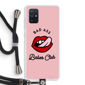 CaseCompany Badass Babes Club: Samsung Galaxy A71 Transparant Hoesje met koord