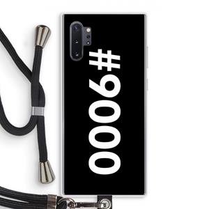 CaseCompany 9000: Samsung Galaxy Note 10 Plus Transparant Hoesje met koord