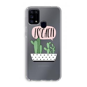 CaseCompany I love cacti: Samsung Galaxy M31 Transparant Hoesje