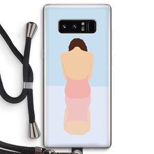 CaseCompany Mirror: Samsung Galaxy Note 8 Transparant Hoesje met koord