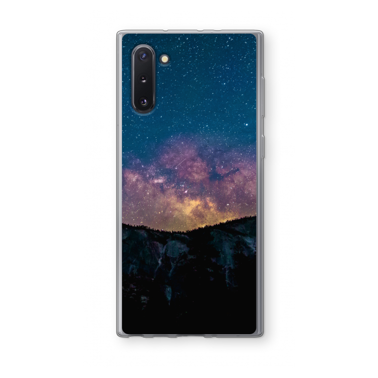 CaseCompany Travel to space: Samsung Galaxy Note 10 Transparant Hoesje