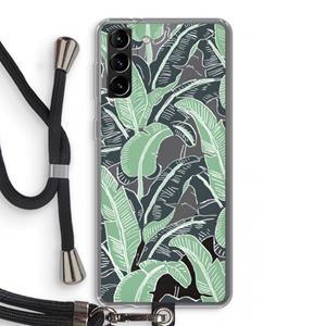 CaseCompany This Sh*t Is Bananas: Samsung Galaxy S21 Plus Transparant Hoesje met koord
