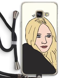 CaseCompany Ashley: Samsung Galaxy A3 (2016) Transparant Hoesje met koord